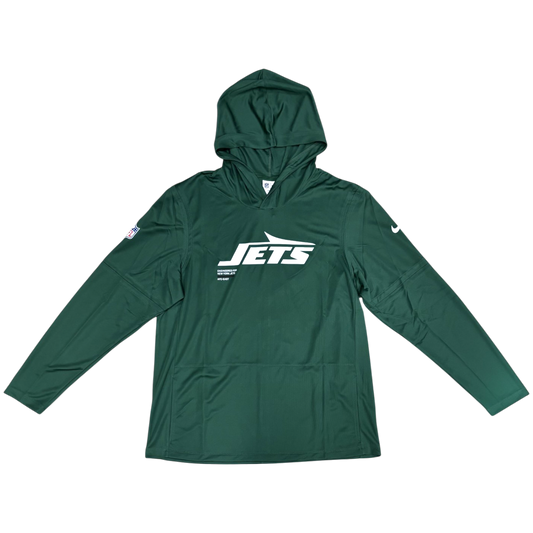 NFL Dri-FIT Long Sleeve Hoodie 2025 Sideline Pure Fury Jets