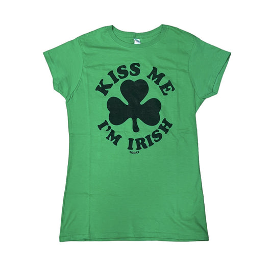 St. Patrick's Day Ladies T-Shirt Kiss Me I'm Irish