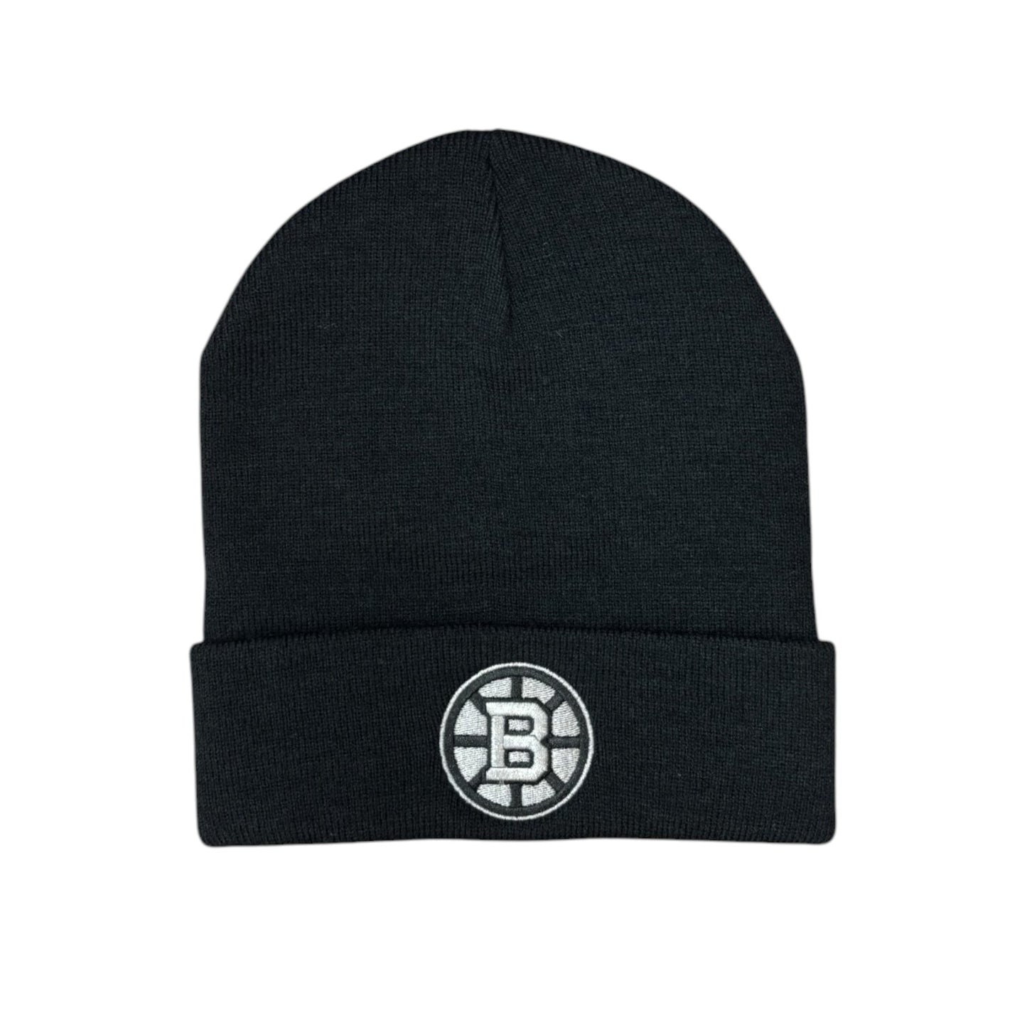 NHL Knit Hat Platinum Cuff Bruins