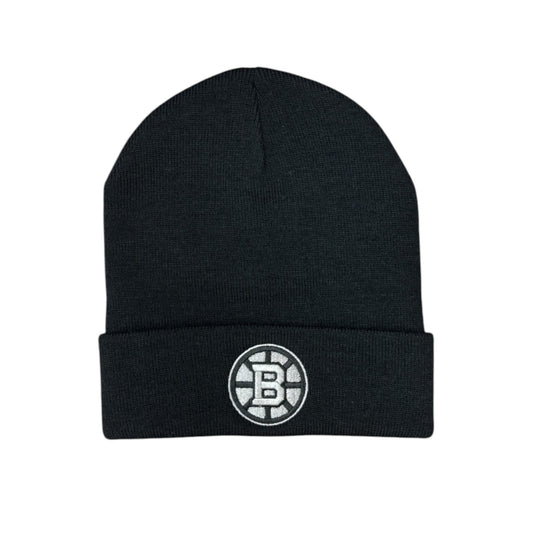 NHL Knit Hat Platinum Cuff Bruins