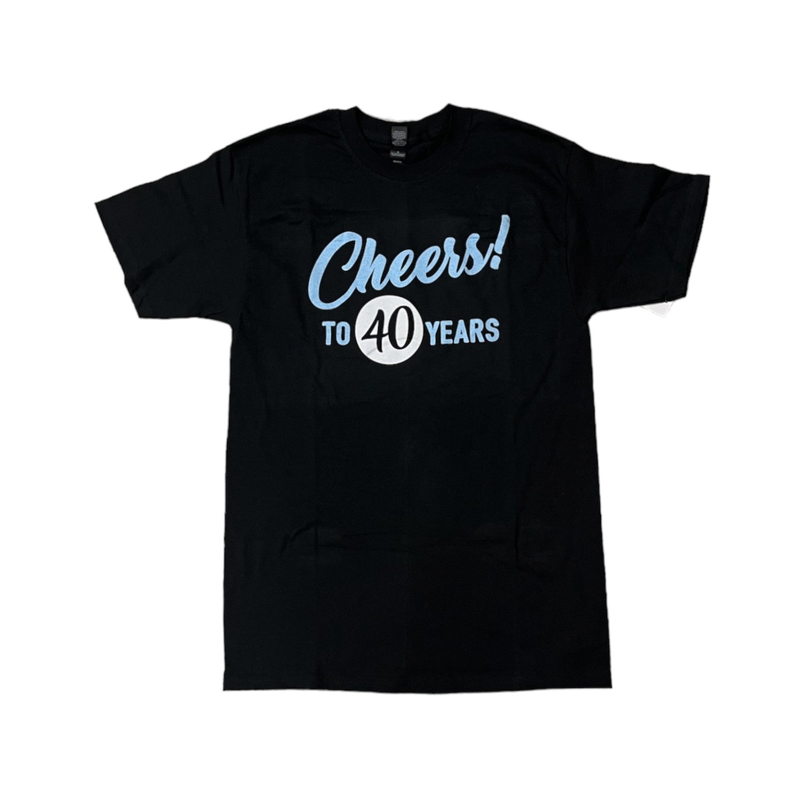 Age T-Shirt Cheers to 40 Years (Black)