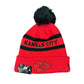 NFL Knit Hat Pom 2T Text Chiefs