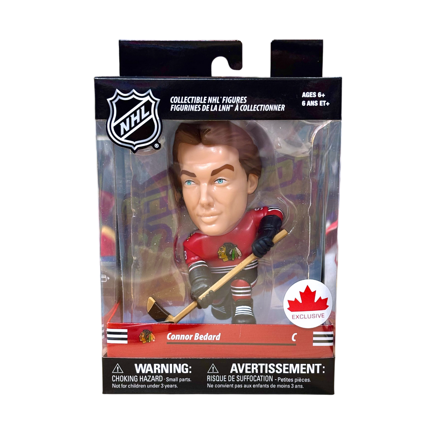 NHL Big Shot Shooters Player Figure Connor Bedard Blackhawks