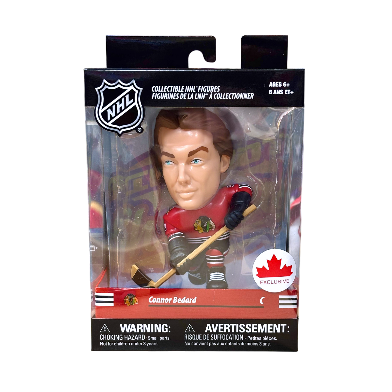 NHL Big Shot Shooters Player Figure Connor Bedard Blackhawks