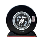 Puck Display Stand Gold, Red & Silver