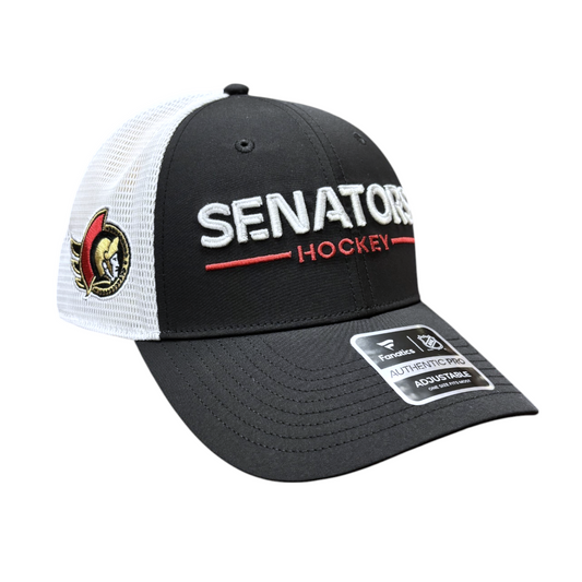 NHL Hat Structured Adjustable Trucker Authentic Pro Rinkside2 2025 Senators