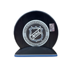 Puck Display Stand Silver, Grey & Blue