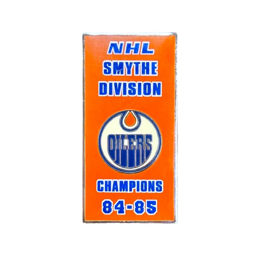 NHL Lapel Pin Smythe Division Champs 84-85 Oilers (Sticky Back)