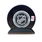 Puck Display Stand Orange and Black