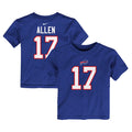 NFL Toddler Player T-Shirt Name And Number Josh Allen Bills
