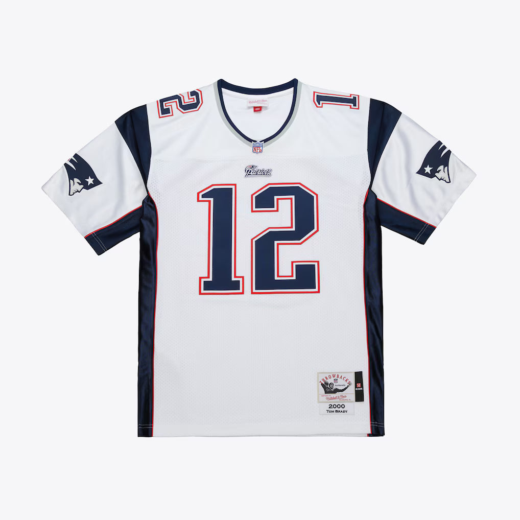 NFL Legacy Player Jersey Away 2000 Tom Brady Patriots (White)