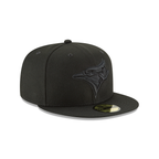 MLB Hat 5950 Tonal Black Blue Jays