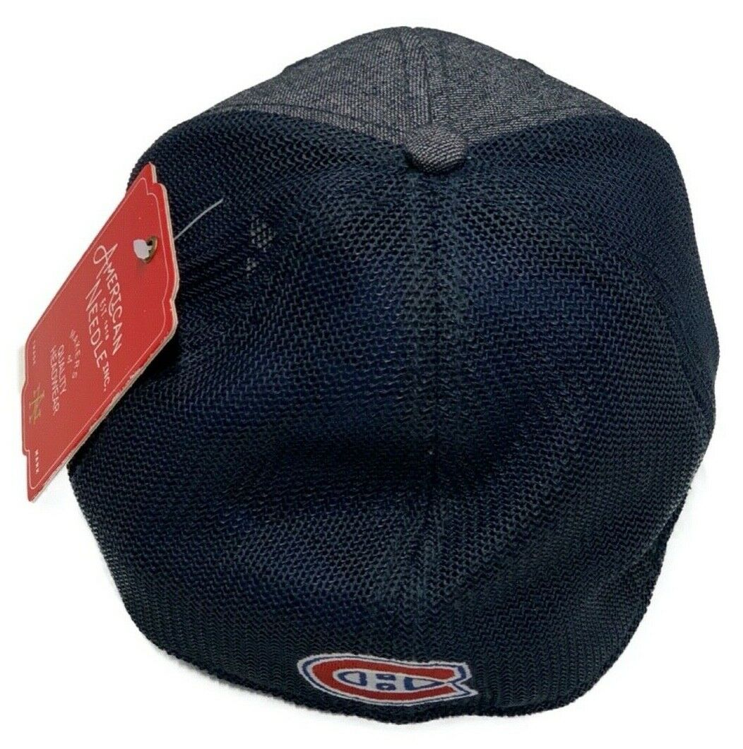 NHL Hat Stretch Fit Poly Heathered Team Canadiens