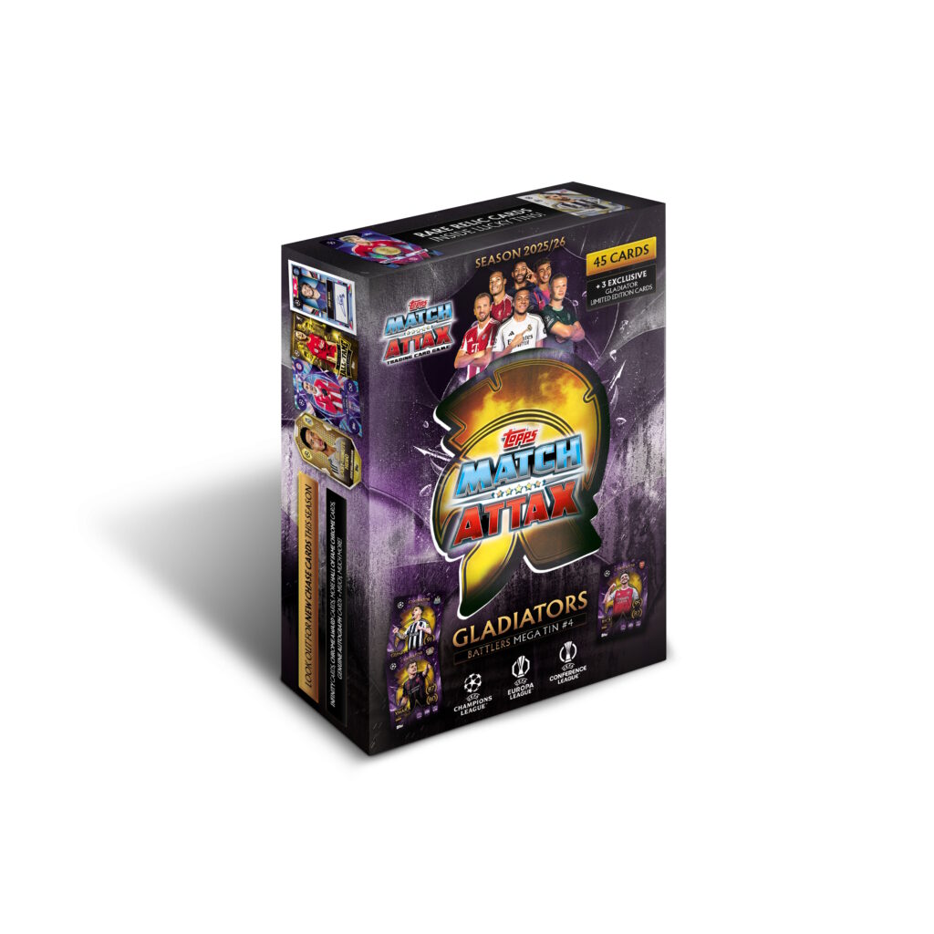 Topps Match Attax Champions League Trading Cards MEGA TIN 2025-26