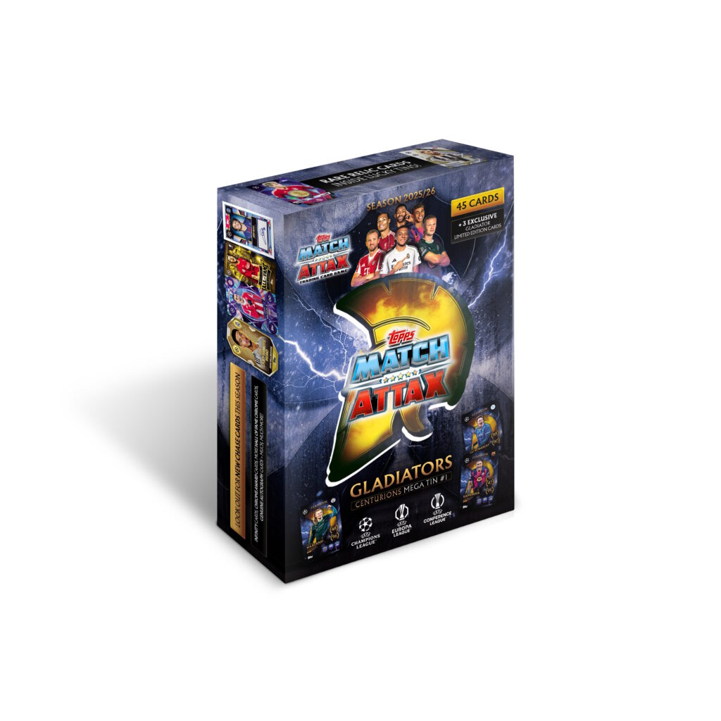 Topps Match Attax Champions League Trading Cards MEGA TIN 2025-26