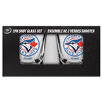 MLB 2 Pack Shot Glass 2oz Clear Blue Jays