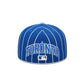 MLB Hat 5950 Birdcage Pinstripes Blue Jays (Royal Blue & Powder)