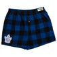 NHL PJ Shorts Buffalo Plaid Maple Leafs