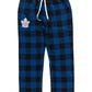 NHL PJ Pant Buffalo Plaid Maple Leafs