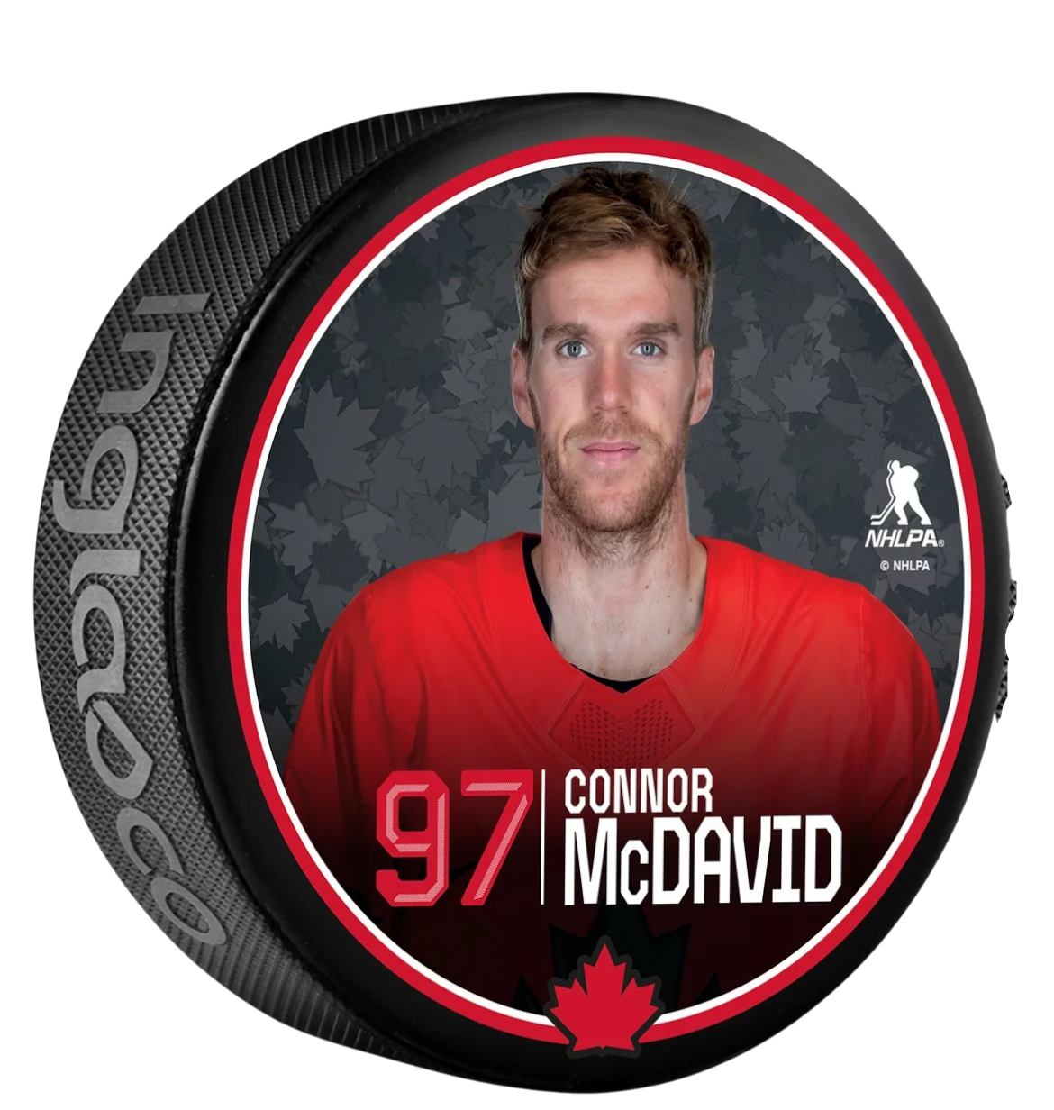 Hockey Canada Player Photo Puck 2026 Olympics Connor McDavid Team Canada