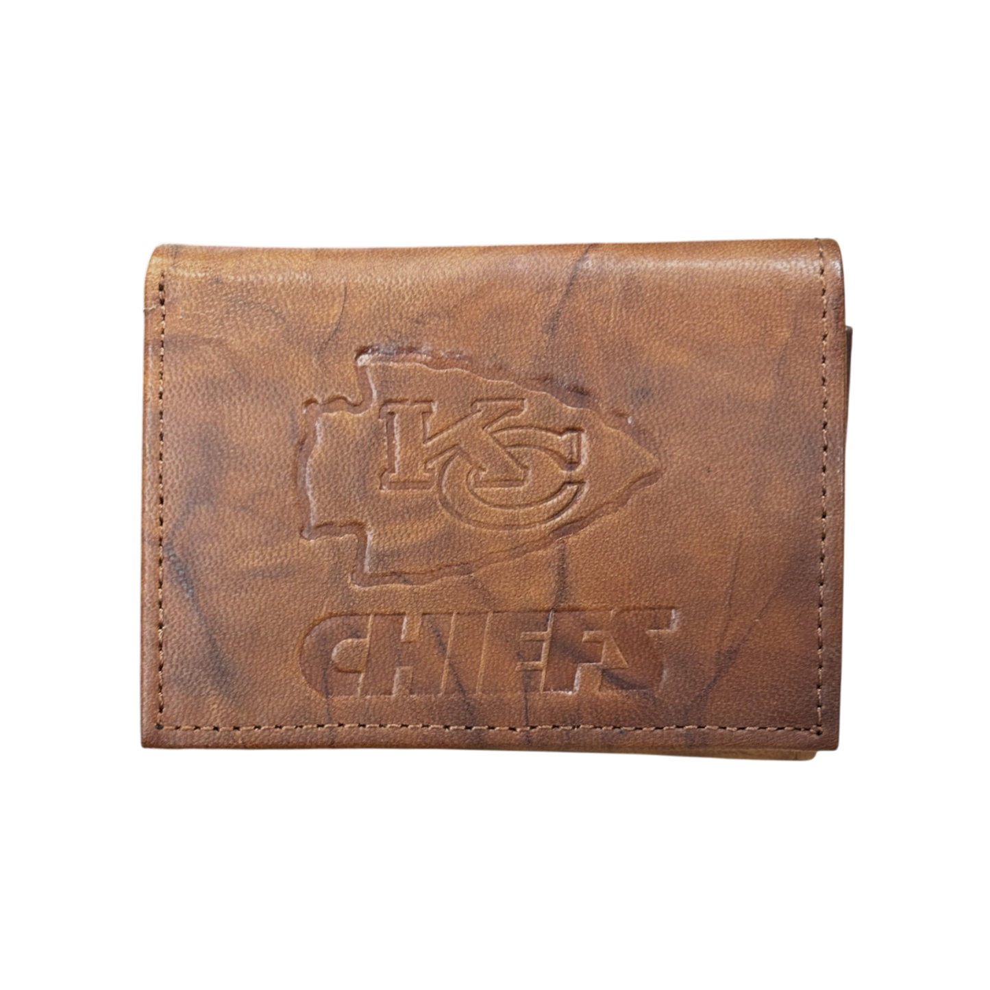 NFL Wallet Leather Tri-Fold Chiefs (Brown)