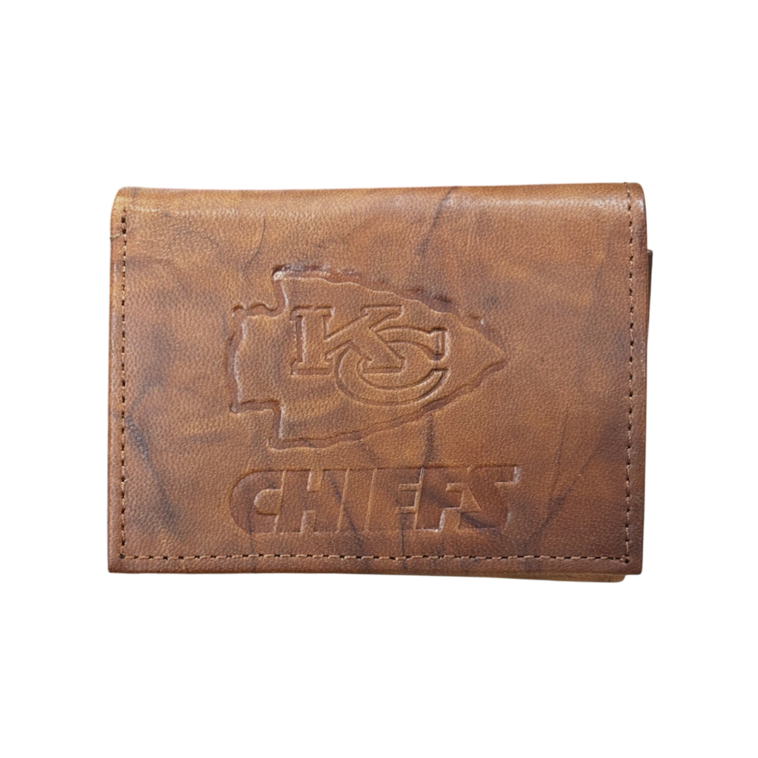 NFL Wallet Leather Tri-Fold Chiefs (Brown)