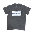 Age T-Shirt 50 Years Old License Plate (Grey)