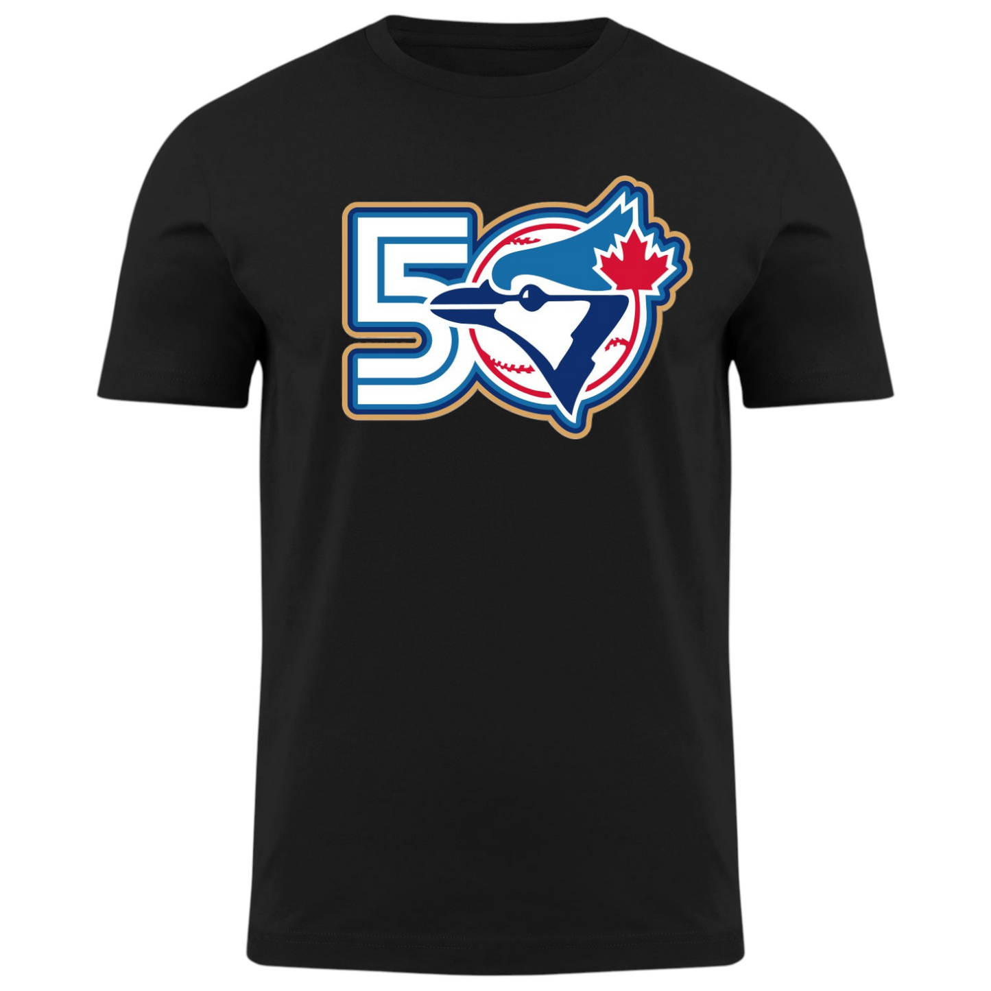 MLB T-Shirt 50th Anniversary Black Logo Blue Jays