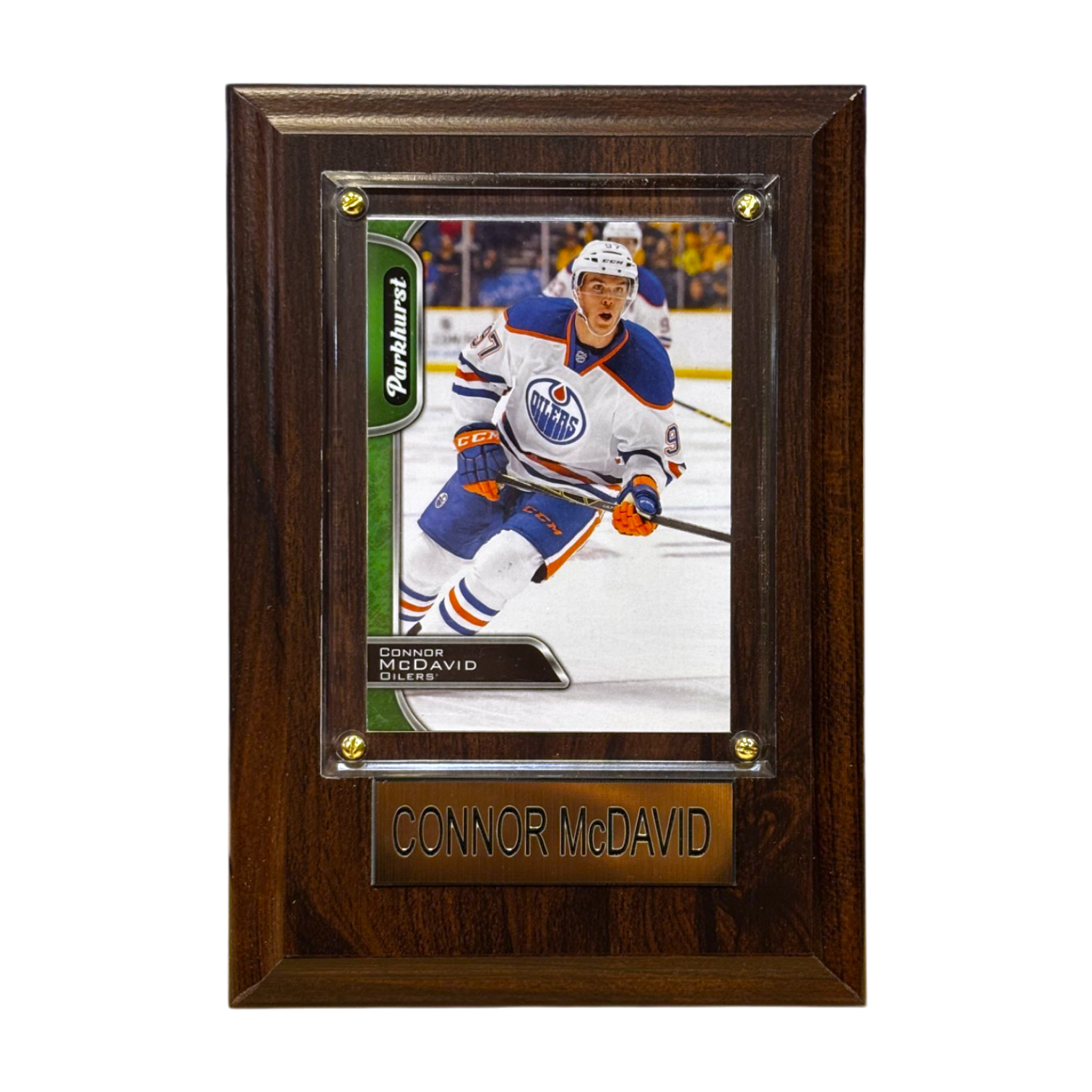 NHL Collectible Plaque with Card 4x6 Parkhurst Away Connor McDavid Oilers