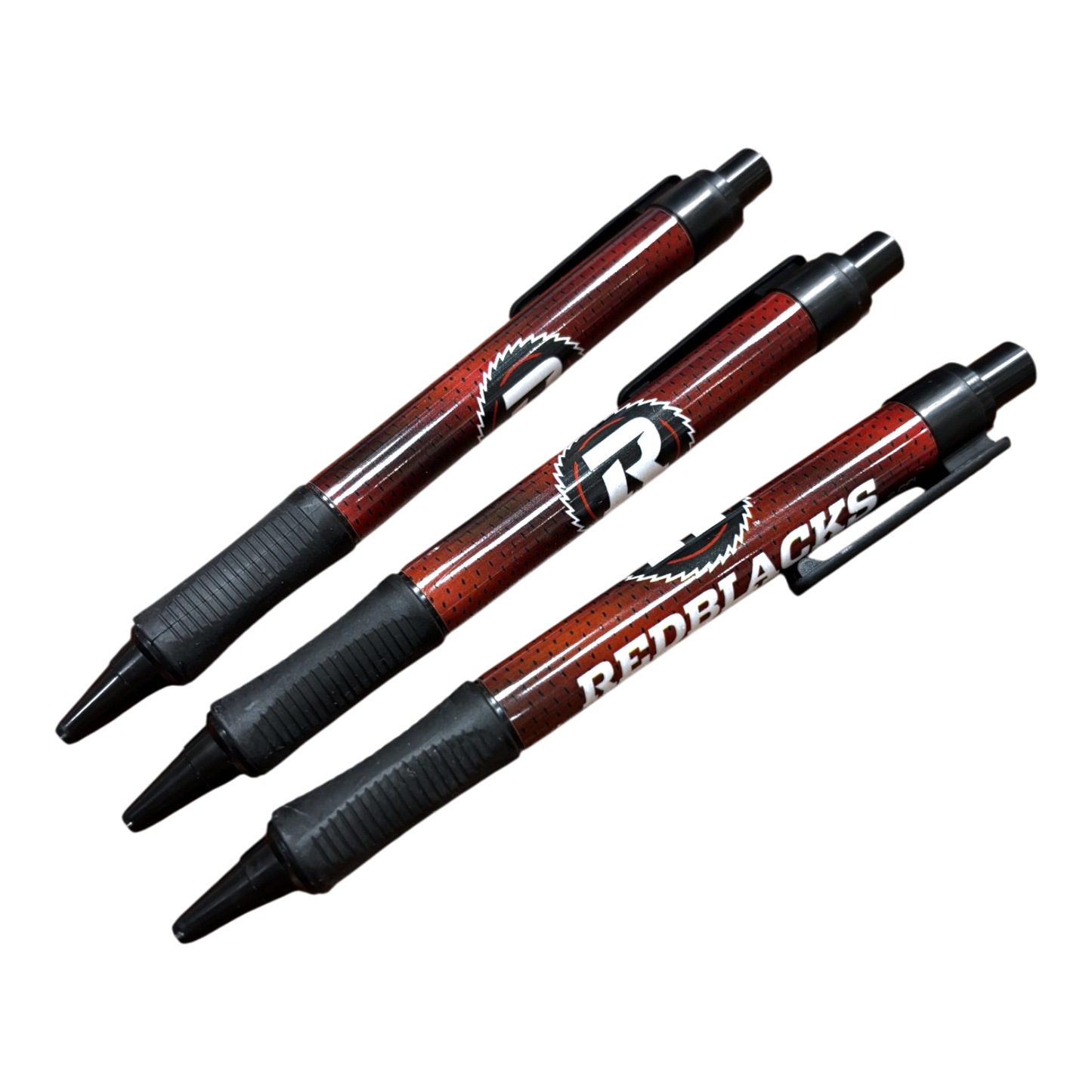 CFL Pen Soft Grip Set Redblacks (3 Pack)