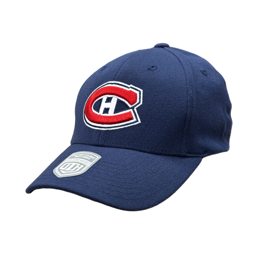 NHL Hat Navy Blue Stretch Fit Canadiens