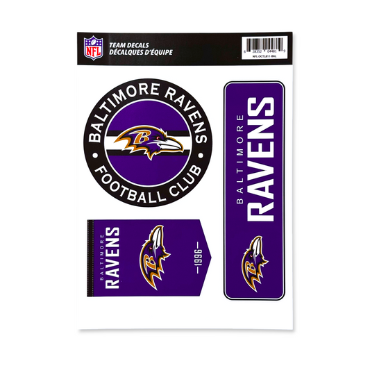 NFL Team Vinyl Decal Set Ravens