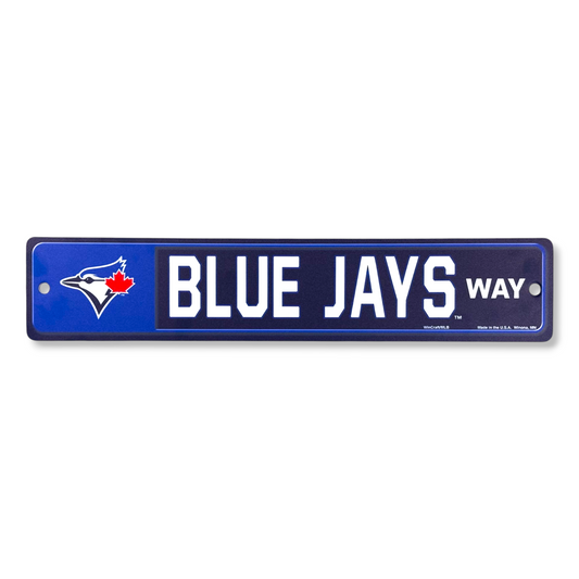 MLB Street / Zone Sign 3.75 x 19 Blue Jays
