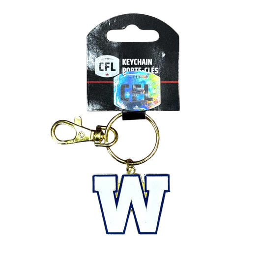 CFL Keychain and Swivel Clip Logo Blue Bombers