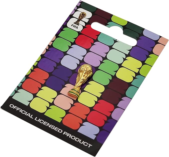 FIFA World Cup 2026 Lapel Pin 25mm Gold 2.5D Trophy
