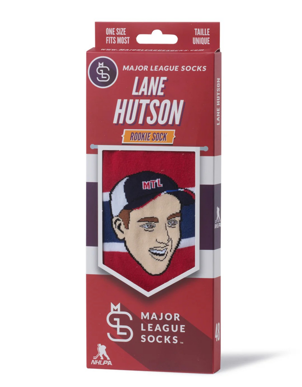 NHLPA Player Socks Lane Hutson Rookie Canadiens