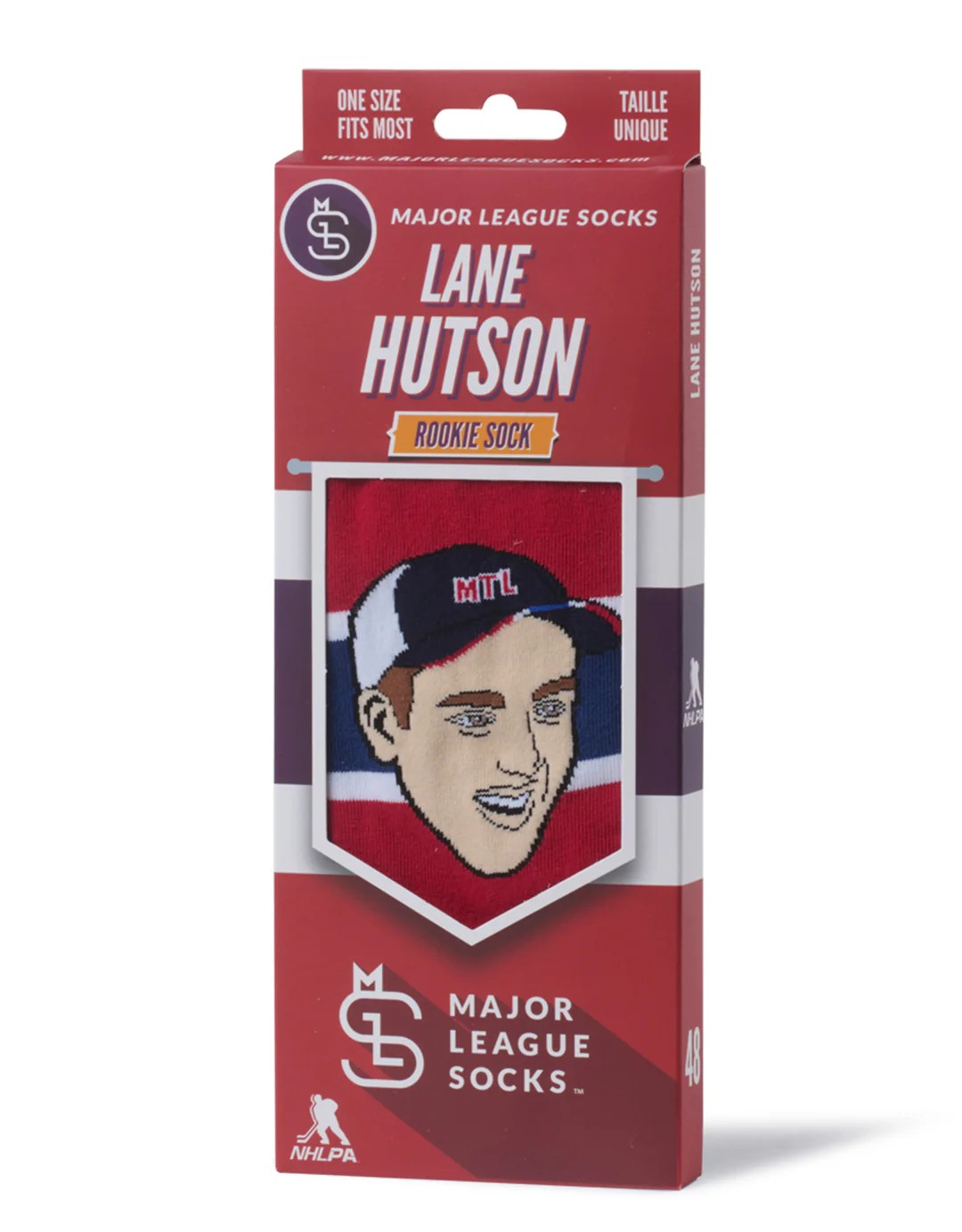 NHLPA Player Socks Lane Hutson Rookie Canadiens