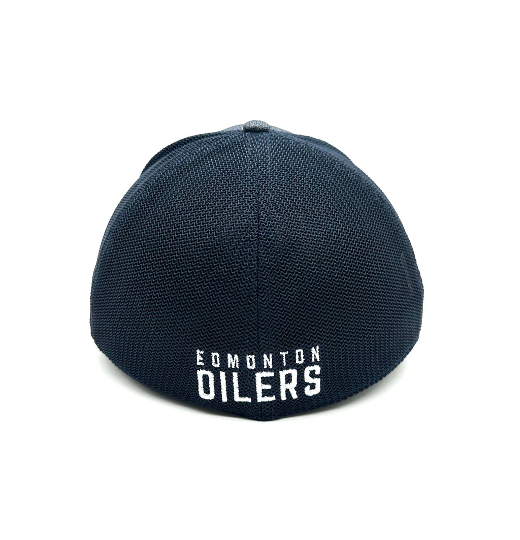 NHL Hat Stretch Fit Poly Heathered Team Oilers