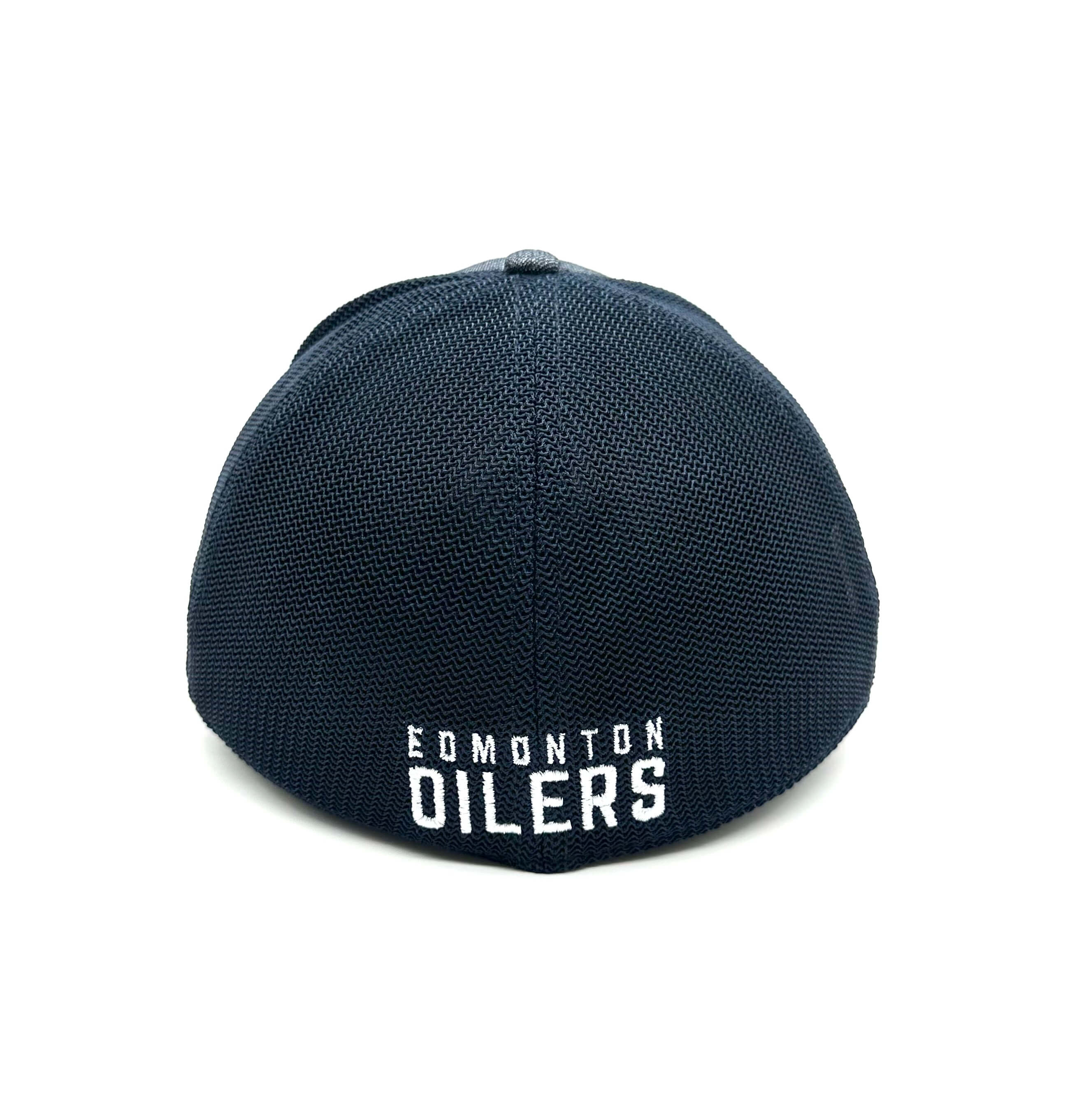 NHL Hat Stretch Fit Poly Heathered Team Oilers