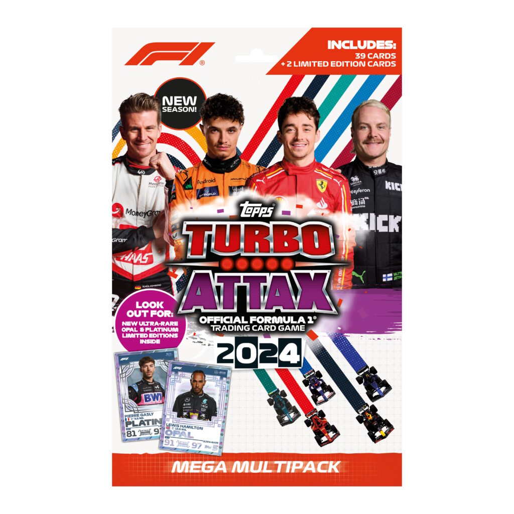 Topps Turbo Attax F1 Trading Cards 2024 Mega Multi Pack