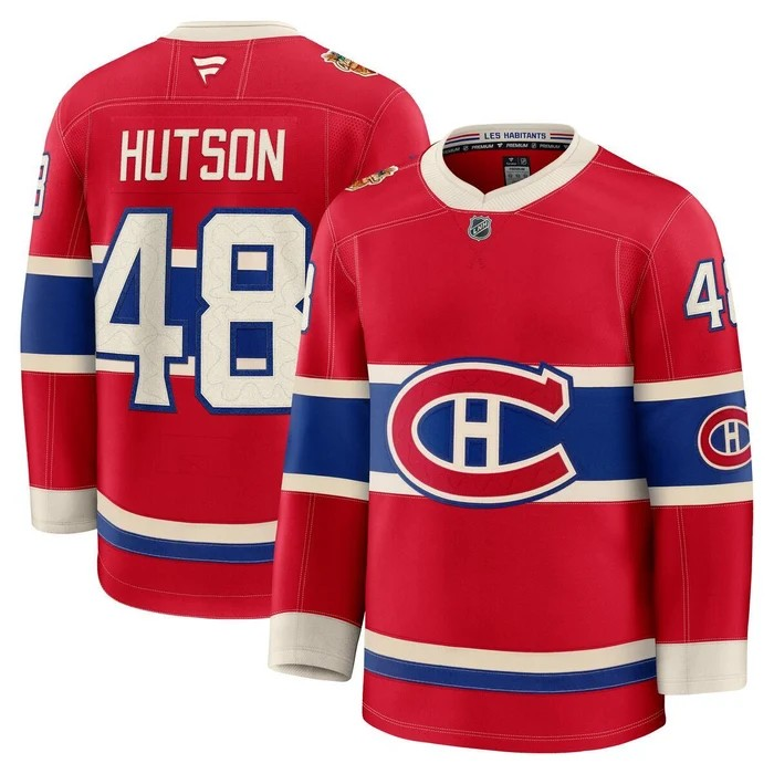 NHL Player Premium Jersey Heritage Classic 2026 Canadiens Lane Hutson