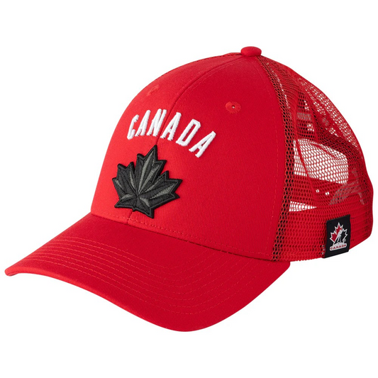 Hockey Canada Hat Adjustable Mesh Team Canada (Red)