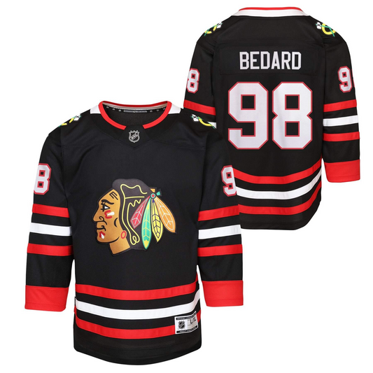 NHL Youth Player Premier Jersey Alternate Connor Bedard Blackhawks