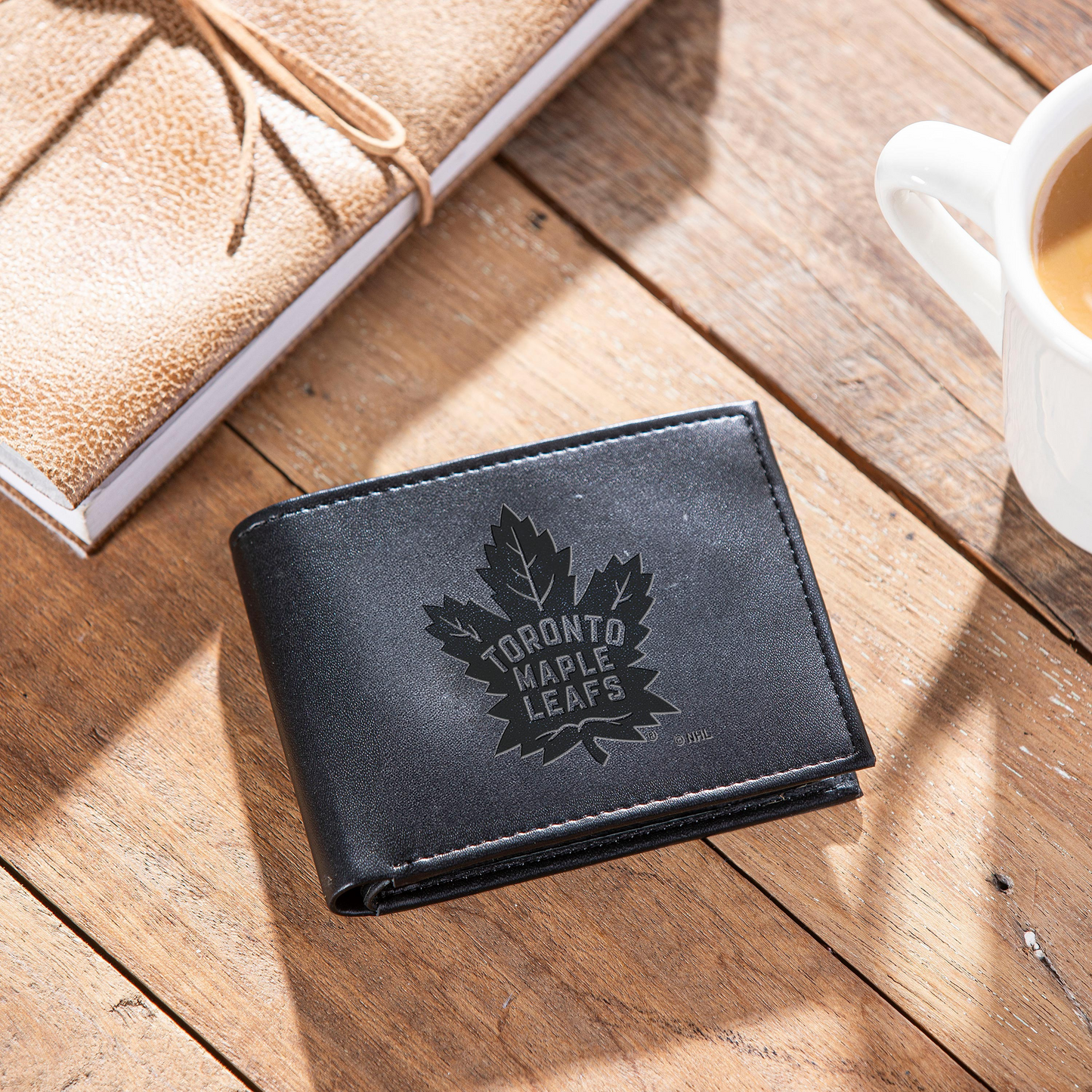 NHL Wallet Vegan Leather Bi-Fold Maple Leafs