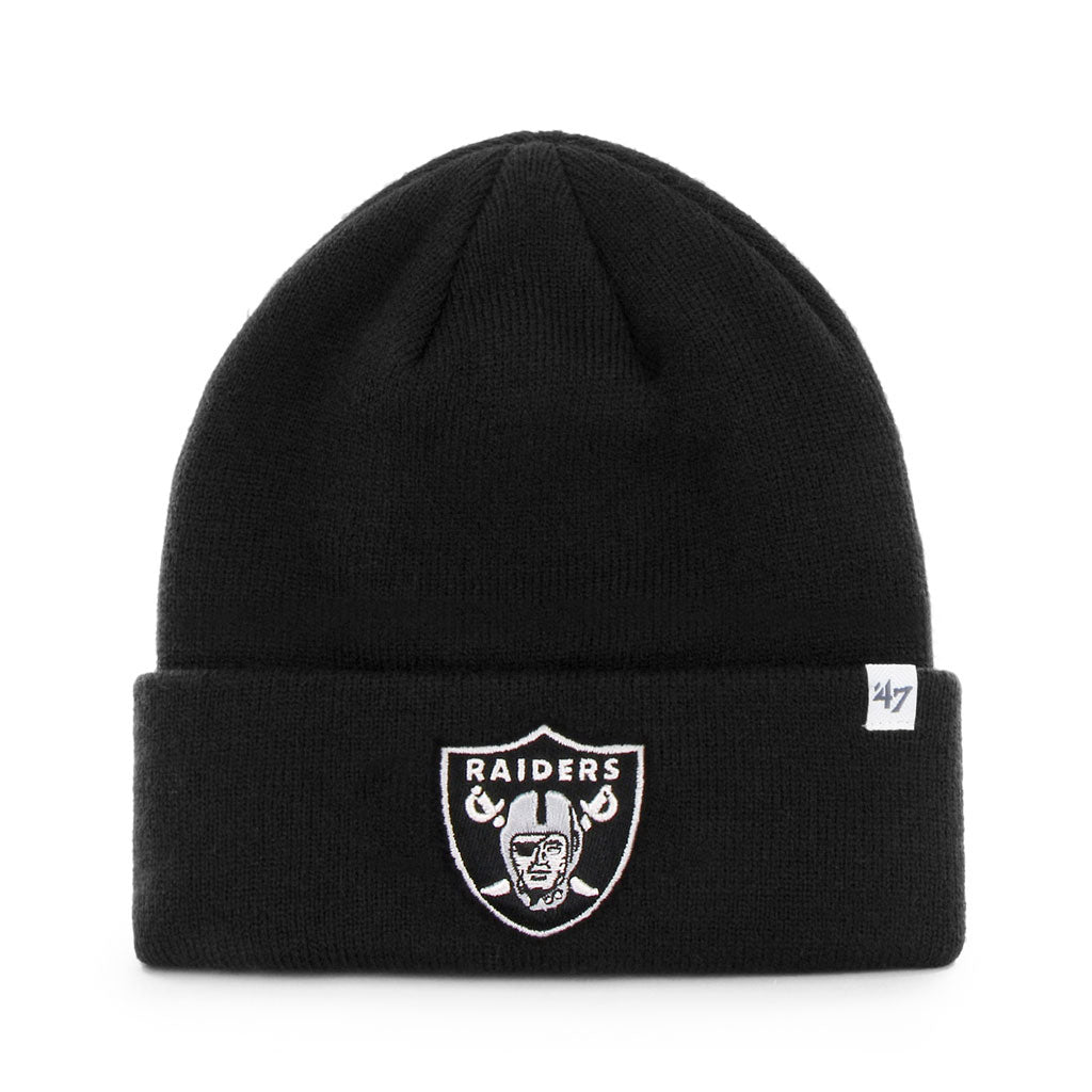 NFL Knit Hat Raised Cuff Raiders