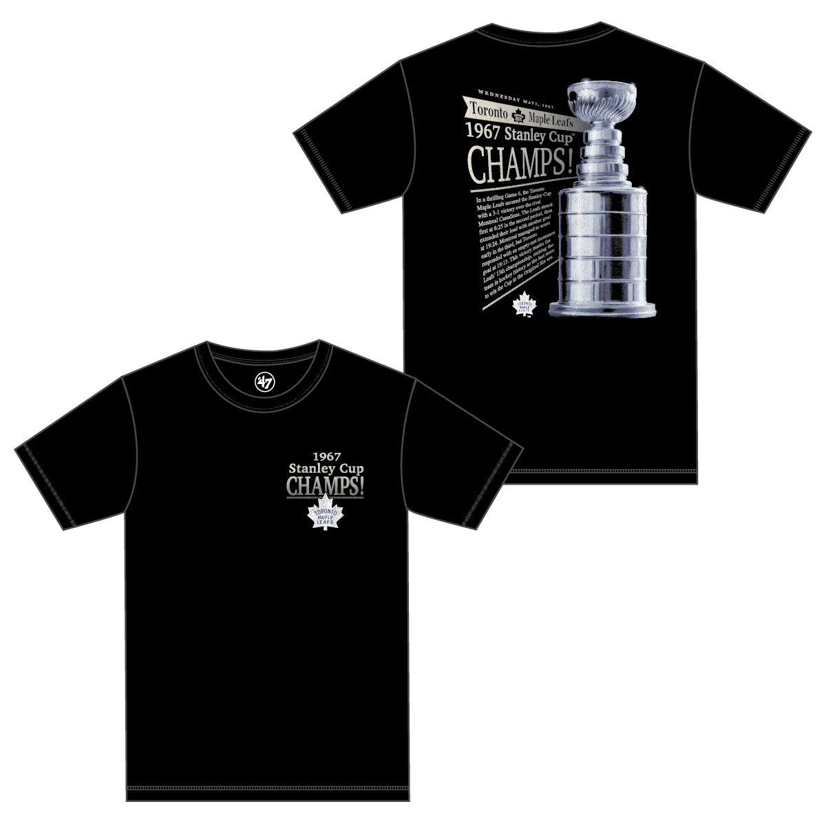 NHL T-Shirt '47 Front Page Maple Leafs