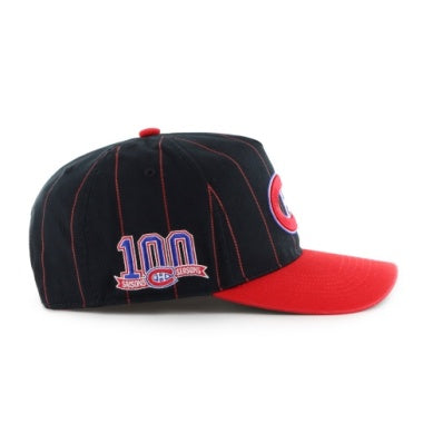 NHL Hat '47 Hitch Pinstripe 100th Anniversary Canadiens