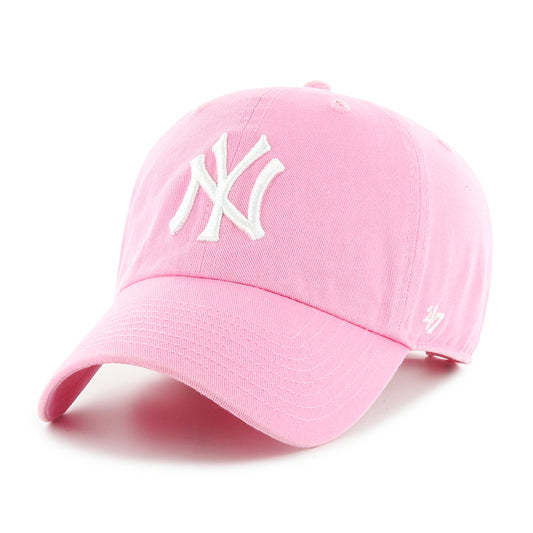 MLB Hat Clean Up Basic Yankees (Light Pink)