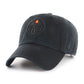 NHL Hat Clean Up Black On Black Oilers