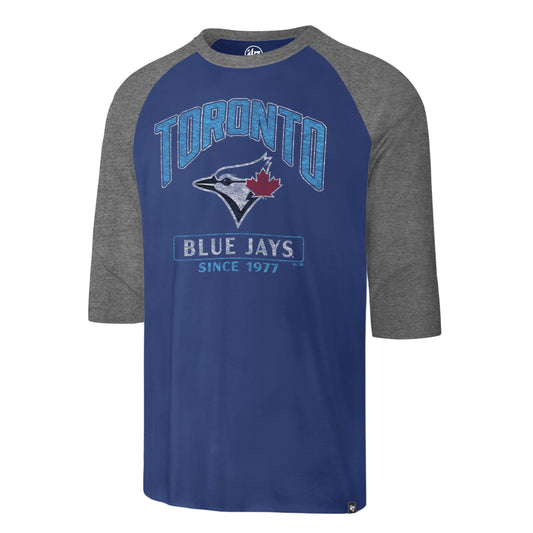 MLB T-Shirt '47 3/4 Sleeve Tracer Blue Jays